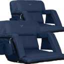 Vandra™ Arc - Scandinavian Stadium Seat with Back Support & BenchLock™ - Wide Padded Bleacher Chair with Cushion & Arc Recline™ Arm Rest for Bleachers