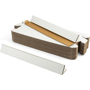 Triangle Mailing Tube, 18.25x2x2 inch Cardboard Box, 25-Pack