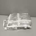 6 Packs Clear Zippered Storage Bags Sweater Moth Bags Plastic Storage for Blankets Clothes Bed Sheet Organizer with Zipper for Closet Linen Sweater Bed Sheet Clothes Pillow(16 x 14 x 4 Inch)