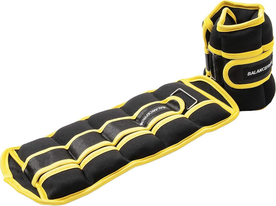 Fitvids Fully Adjustable Ankle Wrist Arm Leg Weights, 1-20LBS, Multiple Options