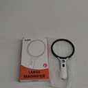 Magnifying Glass with Light Large 5" Lens, 20X 30X Handheld Illuminated Lighted Magnifier 24LED 1UV Light for Seniors, Reading, Coins, Jewelry, Close Work