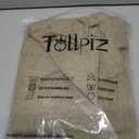Tollpiz Short Linen Curtain Living Room Rod Pocket Semi Sheer Curtains Burlap Light Filtering Thick Linen Drape for Bedroom, 54 x 45 inches Long, Taupe, Set of 2 Panels
