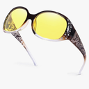 IGnaef Night Driving Glasses for Womens Polarized Yellow Night Vision Glasses Anti Glare IF008