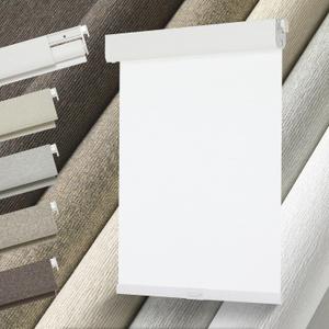 Persilux No Drill No Tools Light Filtering Roller Shades for Windows,Linen Fabric Cordless Roller Blinds,Custom Blinds for Home,Bedroom,Living Room,White-Light Filtering,Custom Size