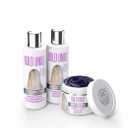 Purple Shampoo, Conditioner & Mask Trio Gift Set. Removes Brassy Yellow Tones. Lightens Blonde, Platinum, Ash, Silver & Grays. Paraben & Sulfate Free. PETA Approved Cruelty-free and 100% Vegan.