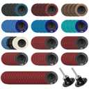 108Pcs Sanding Discs Set 2 inch Quick Change Disc with 1/4 inch Holder Surface Conditioning Disc for Die Grinder Surface Prep Strip Grind Polish Burr Finish Rust Paint Removal