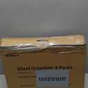 8pack Bed Sheet Organizer, Foldable Linen Closet Organizers and Storage with Sealed Design, Queen & King Size Sheet Storage with Window, Closet Organizer for Bedsheets/Blankets/Clothes, Grey