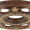 Livex Lighting 8216-63 Ceiling Medallion in Verona Bronze with Aged Gold Leaf Accents 0.1 x 0.1 x 1.5