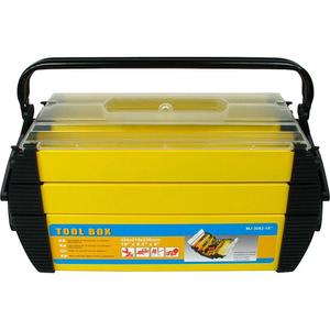 Stalwart 75-3082 Hawk Deluxe Steel and Plastic Tool Box 18 by 80.25 by 80.75-Inch