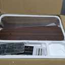 Fanbulous 2 Pack 42 Inch Rustic Caged Ceiling Fan with Lights, Black Farmhouse Ceiling Fans for Bedroom Living Room, Double-Sided 5 Blades Rustic Ceiling Fan (Black and Walnut)