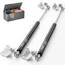 Vepagoo Gas Struts 17 Inch 100Lb/445N Shock with Mounting Brackets, Lift Supports for Tool Box Boat Hatch RV Bed Cabinet Cover Door, Heavy Lid Duty Springs (Fit 85lb-115lb lid), 2pcs (1pair)