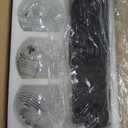 Bathroom Light Fixtures Over Mirror, 3-Light Oil Rubbed Bronze Vanity Light with Clear Glass Globe Shade, Modern Sconces Wall Lighting, Bathroom Wall Lights for Bedroom Hallway, VL195-ORB-3