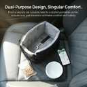 Center Console Dog Car Seats for Small Dogs Cats with Adjustable Safety Belt Multipurpose Pet Booster Seat for Car,Travel,Shopping,Camping with Your Furry Friends
