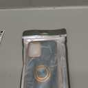 Hython for iPhone 14 Case with Ring Stand [360 Rotatable Ring Holder Magnetic Kickstand] [Support Car Mount] Plated Gold Edge Slim Soft TPU Luxury Shockproof Protective Phone Case Cover, Blue Gray