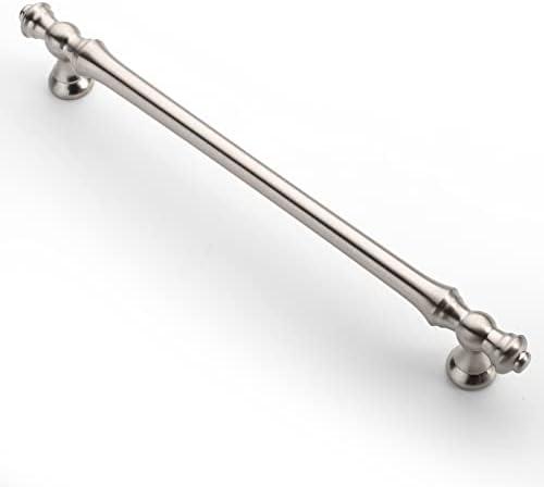 Asidrama 6 Pack 7.5 Inch(192mm) Brushed Satin Nickel Kitchen Cabinet Handles, Cabinet Pulls Kitchen Cabinet Hardware for Cupboard Drawer Pulls