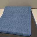 Non Slip Kitchen Runner Rugs Mat Washable Linen-Like Thin Kitchen Mats for Floor, Rubber Backing Absorbent Stain Resistant Standing Floor Mat Front of Sink Laundry, Easy Clean, Blue 17"x47"