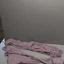 Ekouaer Women's Pajama Sets Short Sleeve V Neck Sleepwear Nightwear Soft Pjs Lounge Sets with Pocket Purple Red, Large