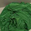 1 Pack Spandex Table Cover Skirt for 8ft Rectangle Tables, Green Stretch Table Cloth with Floor-Length Ruffle, Elastic Fitted Skirted Tablecloth for Elegant Wedding Banquet Party Buffet Decoration