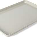 Martha Stewart Gallen 17 x 11 Inch Nonstick Carbon Steel Cookie Sheet  Cool Grey, Durable Bakeware for Even Baking and Easy Cleanup