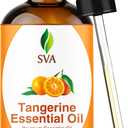 SVA Tangerine Essential Oil, Glass Bottle with Dropper, 4 Fl Oz (118 ml), BBD 12/31/2027