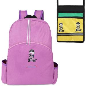 2 x Offstar Travel Backpack, Leisure Backpack, Simple Cute Backpack, Anime Theme Bag, Sports Backpack, Suitable for Lighter Days or Weekend Outings, Pink