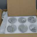 CNRATYE 6-Light Brushed Nickel Chandeliers for Dining Room Light Fixtures Over Table, Adjustable Height Hanging Industrial Pendant Lighting for Kitchen Island Bedroom, Clear Glass Shade