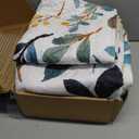Whale Flotilla Reversible Printed Quilts Queen Size, Extra Soft Boho Floral Leaf Bedspreads for Bed Lightweight Full Queen Quilt Bedding Set Coverlets with 2 Pillow Shams for All Seasons, White Green