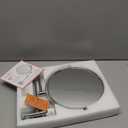 Gospire 9 Inch Extra Large Wall Mounted Mirror with 1X/10X Magnification, 360 Swivel & Extendable, Chrome Polished Finish for Bathroom Vanity, Shaving & Makeup (Men & Women) (Silvery)