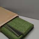 iCustomRug Synthetic Grass Rug  4 x 6ft Lawn Green Turf Carpet for Patios, Yards, Boats, Camping  Indoor/Outdoor Use