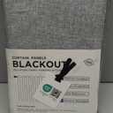 100% Blackout Shield Linen Blackout Curtains for Bedroom 96 Inches Long, Back Tab/Rod Pocket Living Room Drapes, Thermal Insulated Blackout Curtains 2 Panels Set, 50" W x 96" L, Grey