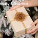 Vitalizart 3/8" x 90 Yards Organza Ribbon Set 9 Rolls x 10 Yd Sheer Ribbon for Gift Wrapping Crafts Christmas Tree Bows Wedding Invitations Wreaths Party Decor Bouquet DIY Projects (Mixed Colors)