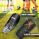 Soccer Shin Guards, with 1 Pair Shin Guard Sleeves Protective Equipment Shin Guards Soccer Cushion Protection Reduce Shocks for Shin Guards Soccer Youth/Adult for (L)