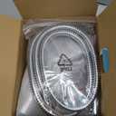 Shower Head with Handheld High Pressure, Rain Shower Head with Fixed Showerhead and 9 Sprays Handheld Shower, Detachable 2-IN-1 Shower head with 59" Rotatable Stainless Steel Hose (Chrome)