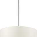 GLOBE Electric 67000065 4-Light Chandelier, Matte Black, Beige Fabric Shade, Ceiling Light, Chandeliers for Dining Room, Ceiling Light Fixture, Lights for Room Dcor, Bulb Not Included