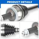 TadaMark Front Right CV Axle Shaft Assembly, for 66-3830