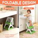 Potty Training Seat with Step Stool Ladder, Toddler Toilet Seat for Boys Girls, Adjustable 6 Heights Fits Round & Elongated Toilets, Anti-Slip Pads & Leak-Proof Guard
