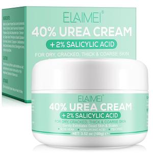 Urea Cream 40 Percent For Feet Maximum Strength,40% Urea Cream Plus 2% Salicylic Acid with Hyaluronic Acid,Tea Tree,and Aloe Vera for Foot and Hand - Deep Moisturizes,Callus Remover 3.53 oz