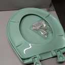 Bemis Classic Colors Slow Close Toilet Seat, Easy Clean Hinges and Durable Plastic Seat, Made in USA, Round, Ming Green