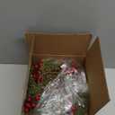 Scawim 12 Pcs Candle Rings, 3.7 Inch Artificial Candle Rings Wreath Cedar Berries Snowy Pine Needles, Candles Rings Holder for Table Centerpiece Spring Home Party Kitchen Window