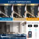 20-Lights Modern Led Crystal Chandeliers Long Large Spiral Chandeliers High Ceilings chandelier for Staircase Foyer