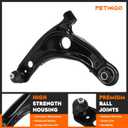 Front Suspension Lower Control Arms with Ball Joint Kit for Scion xD 2008-2014, for Toyota Prius C Yaris 2007-2019, 2pcs