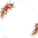 Asee'm 8.5FT White Wedding Arch Round Backdrop Stand Large Circle Metal Floral Balloon Frame for Party Anniversary Birthday Graduation Valentine Ceremony Decorations