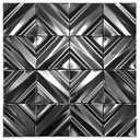 Blujellyfish Black Backsplash Tile for Kitchen Bathrrom Chevron Accent Wall Tiles 3D Wall Panels Modern Textured Decorative Tile for Luxury Home (Pack of 5)
