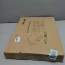 PAG Desktop Printer Stand with Storage, Paper Storage Holder Rack for Desk, Wooden Printer Organization for Home/Office, Retro Brown (Model 1)