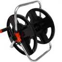 Garden Hose Reel, Heavy Duty Aluminum Hand Cranked Water Hose Reel Cart with 114ft Capacity ABS Frame, Portable Hose Holder for Yard Lawn Patio Outdoor