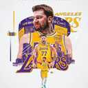 Basketball Superstar Luka Doncic Signed Poster For Kids Fans Room Bedroom Wall Decor-Sports Star Posters Canvas Art Print Picture For Teen Boy Birthday Gifts Pack of 2 Size: 12"L x 16"W