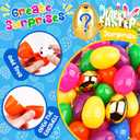 300 PCS 2.4 Inch Plastic Easter Eggs Bulk Include Surprise Golden Eggs, Colorful Fillable Empty Eggs for Easter Basket Stuffers Fillers Easter Hunt Filling Party Favors Classroom Prize Supplies