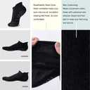 Hylaea Pilates Socks for Hospital, Barre, Non Slip Yoga Socks with Grip for Women & Men, Ankle Cut, Cushioned, Anti skid, Home Slipper Socks, Black, Small-Medium