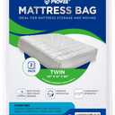 2 PK Twin XL/Twin Mattress Bags for Moving, Waterproof Mattress Cover for Disposal and Storage