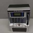 ATM Piggy Bank for Kids, ATM Machine for Real Money with Debit Card, Bill Feeder, Coin Recognition, Balance Calculator, Electronic Savings Safe Box, Gifts for Teen Boys Girls (Black)